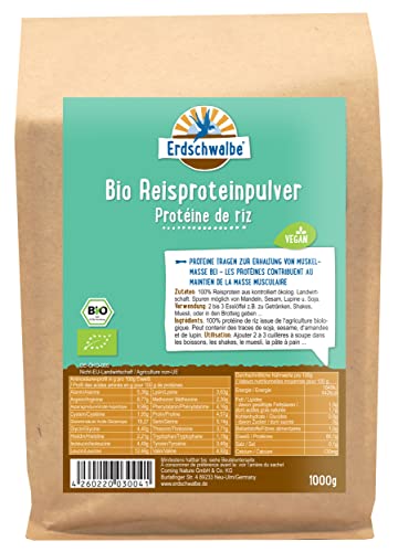 Erdschwalbe Bio Reisprotein - Veganes...