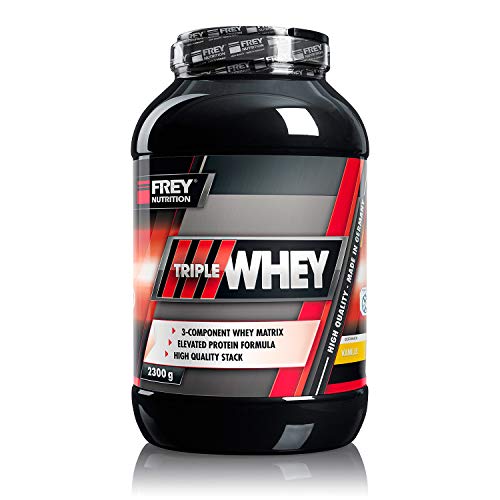 Frey Nutrition Whey Protein Vanille Dose, 1er Pack...